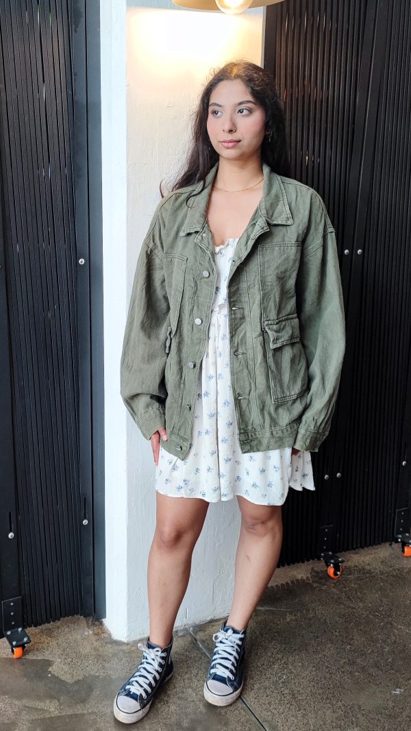Denim Jeans Jacket Jungle Green