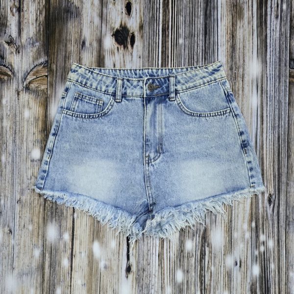 Women Denim Shorts Blue Vintage Vibe
